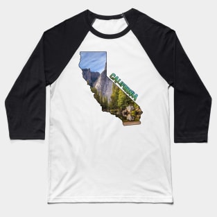 California (Yosemite National Park) Baseball T-Shirt